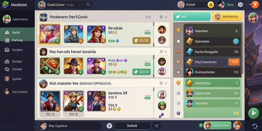 Fitur chat untuk berinteraksi dengan pemain lain.