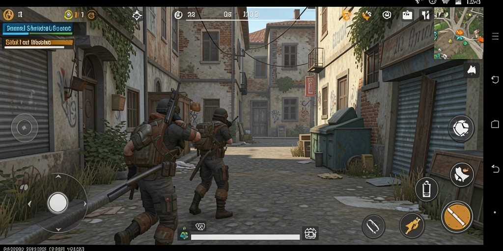 Screenshot menunjukkan interaksi karakter dalam game.