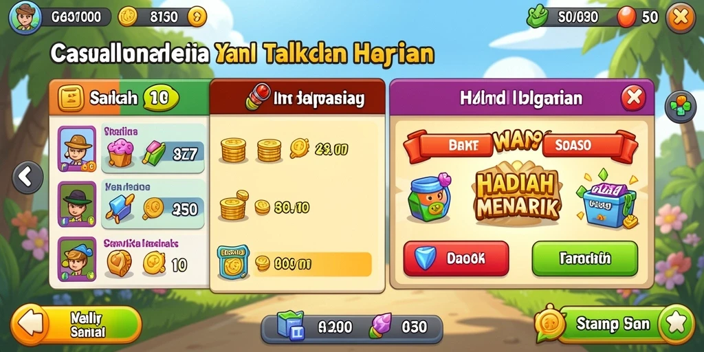 Kustomisasi karakter yang unik dan menarik.