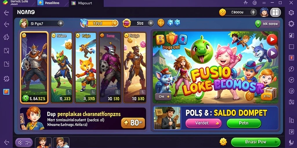 Screenshot dari fitur bonus yang menarik.